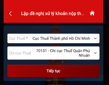 Gửi đơn đề nghị hoàn thuế TNCN