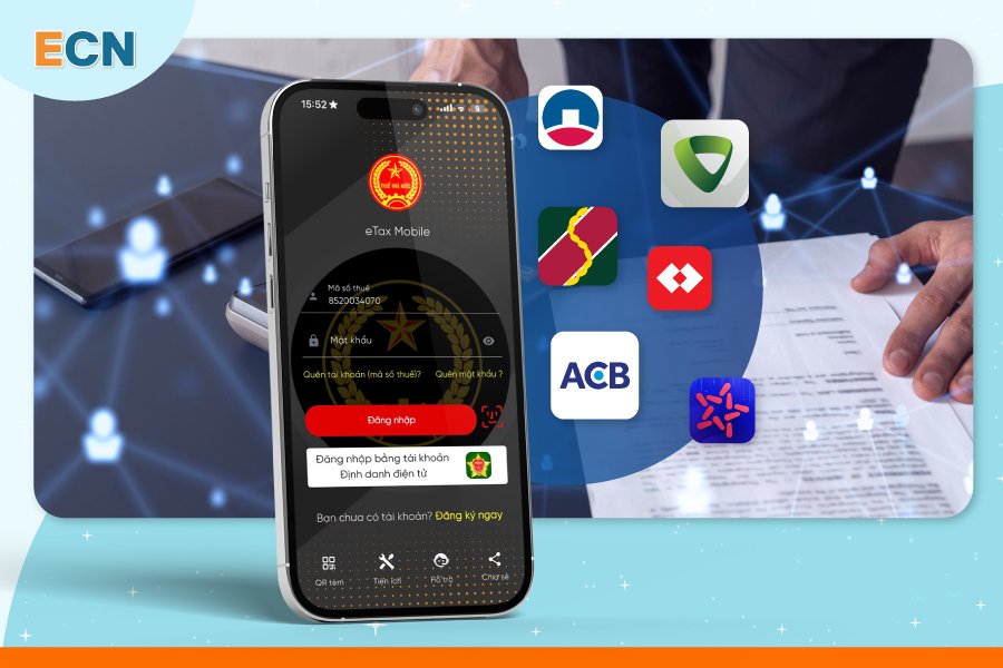 eTaxt Mobile liên kết với ngân hàng thực hiện quyết toán thuế TNCN