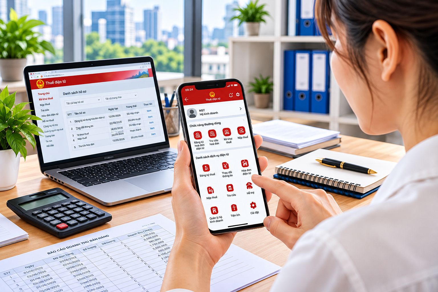 Kê khai thuế trên eTax Mobile