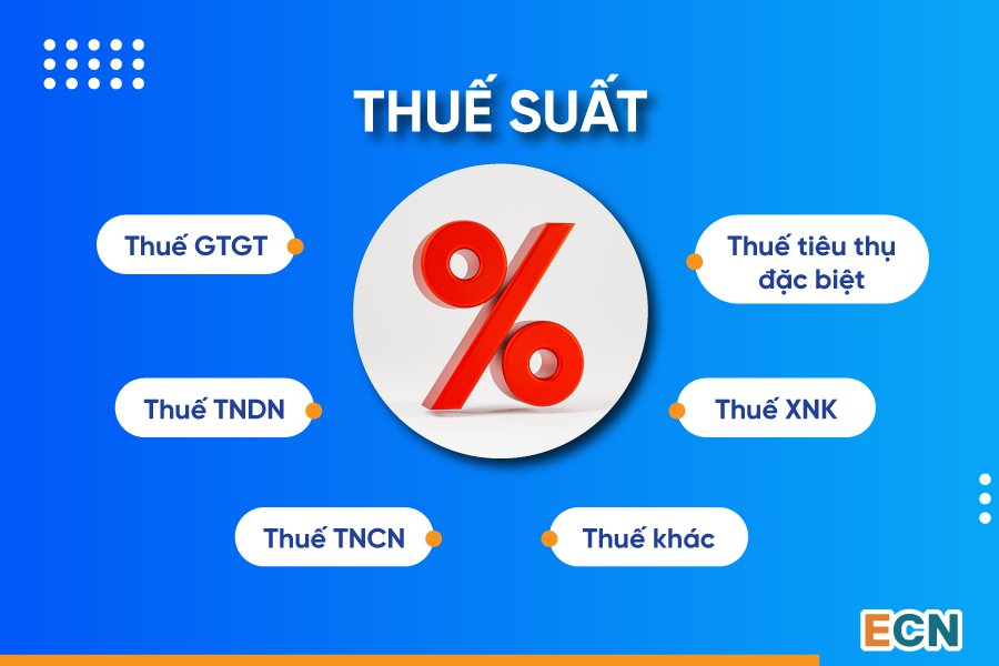 Các loại thuế suất thường gặp