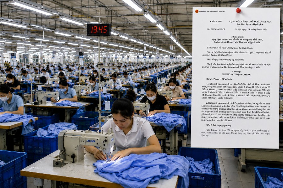 [Mới 2026] Miễn thuế TNCN đối với tiền lương, tiền công làm thêm giờ, làm việc vào ban đêm và cho những ngày không nghỉ phép